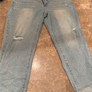Light Blue Distressed Jeans